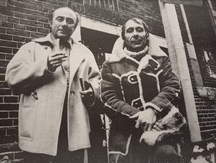 Nico Koster fotogravure Bert Schierbeek en Jan Sierhuis 1974, Ophalen of Verzenden