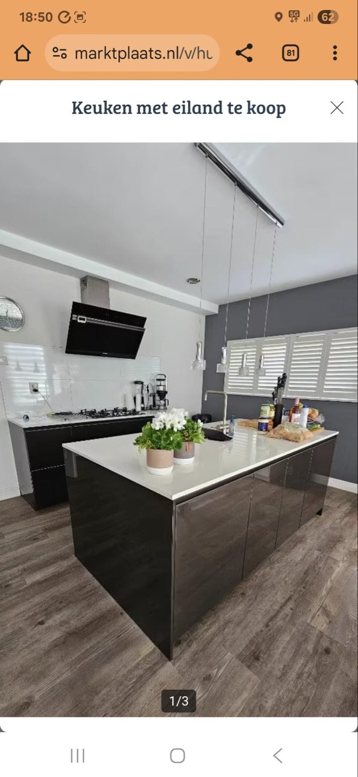 Moderne keuken met eiland en diverse Siemens apparatuur, Gebruikt, Wit, Hoekkeuken, Ophalen of Verzenden