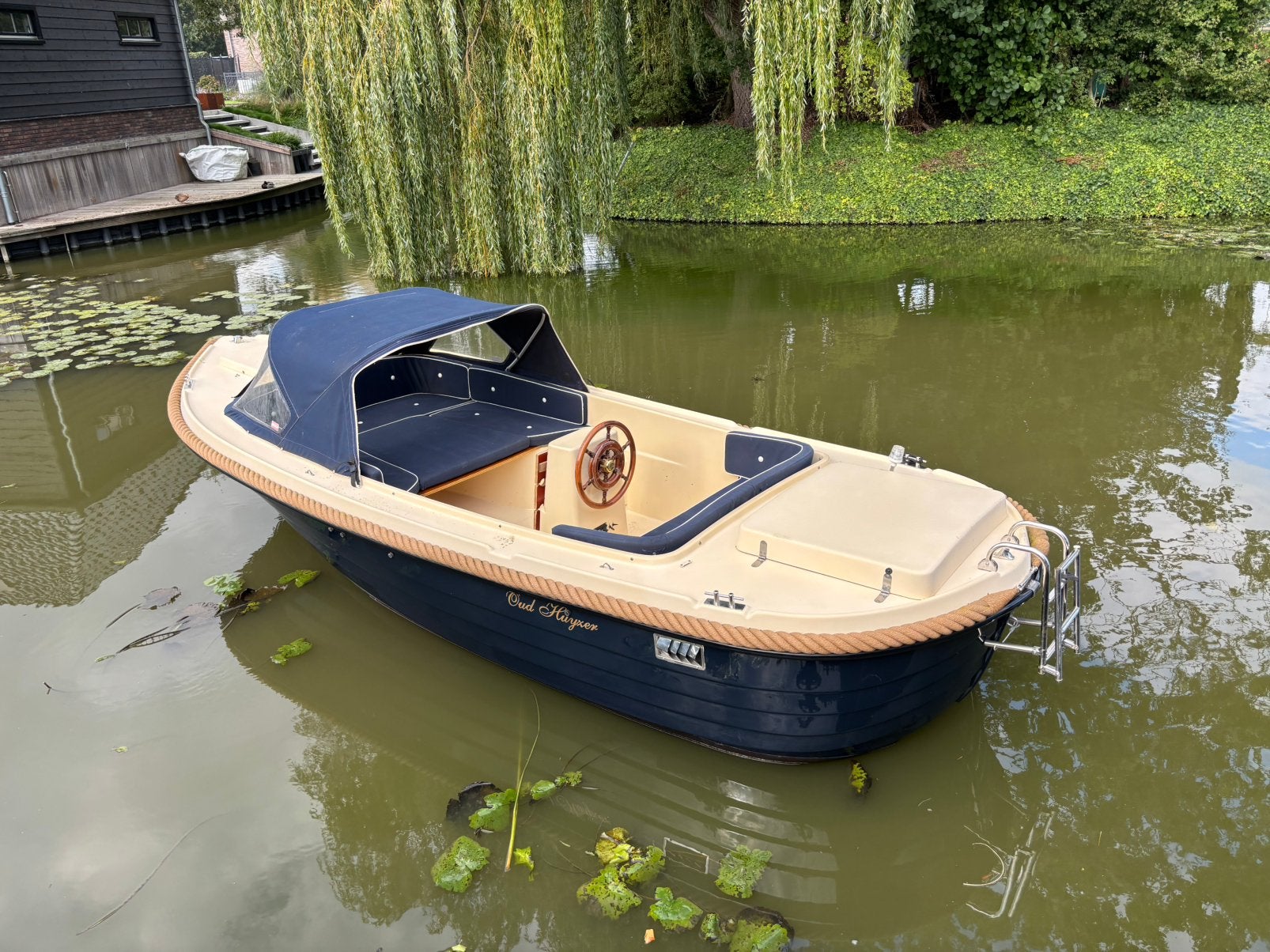 Oud Huijzer 560 Met buiskap Zondek yamaha 9.9 pk 4 takt, Gebruikt, 1614LB, Antaris, Ophalen of Verzenden