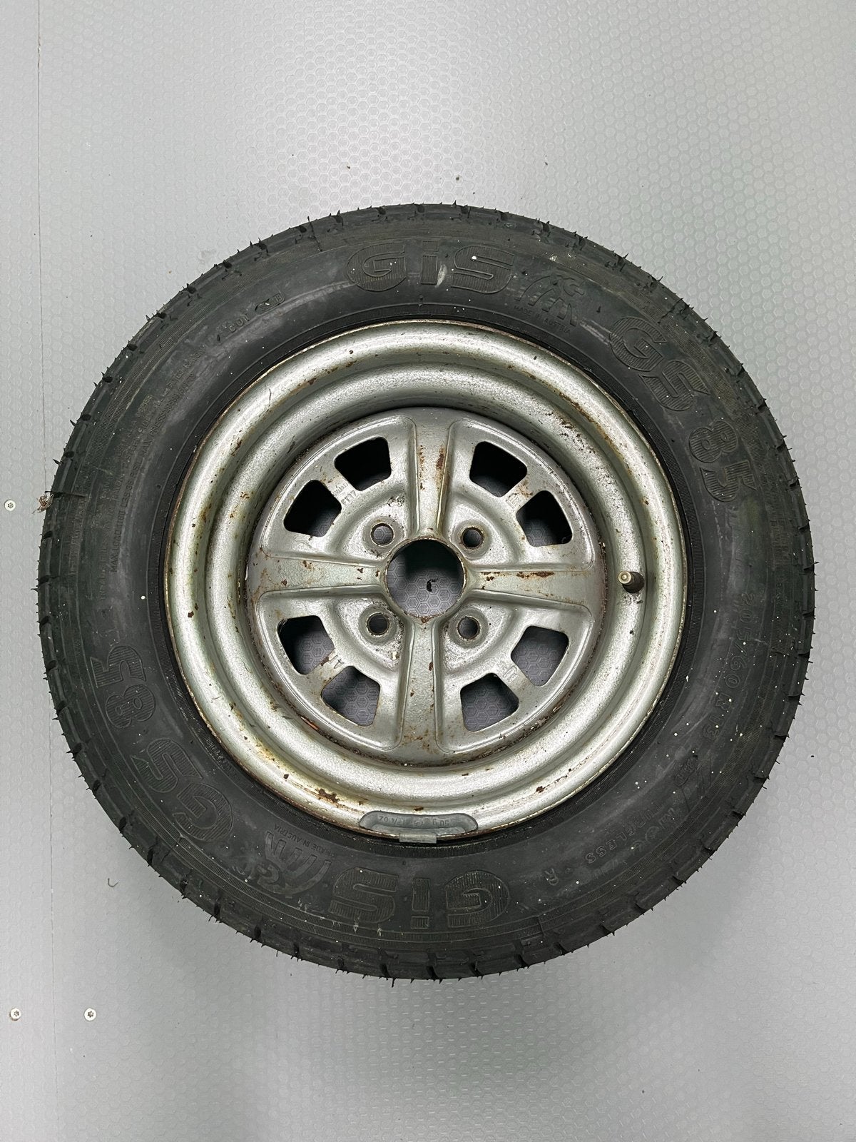 Opel Manta stalen velg met band, Ophalen, Gebruikt, 13 inch, Banden en Velgen