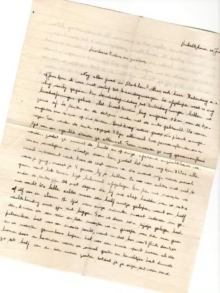 Brief Schalkhaar Klinkenberg Wijlre 1951., Verzamelen, Ophalen of Verzenden, Zo goed als nieuw