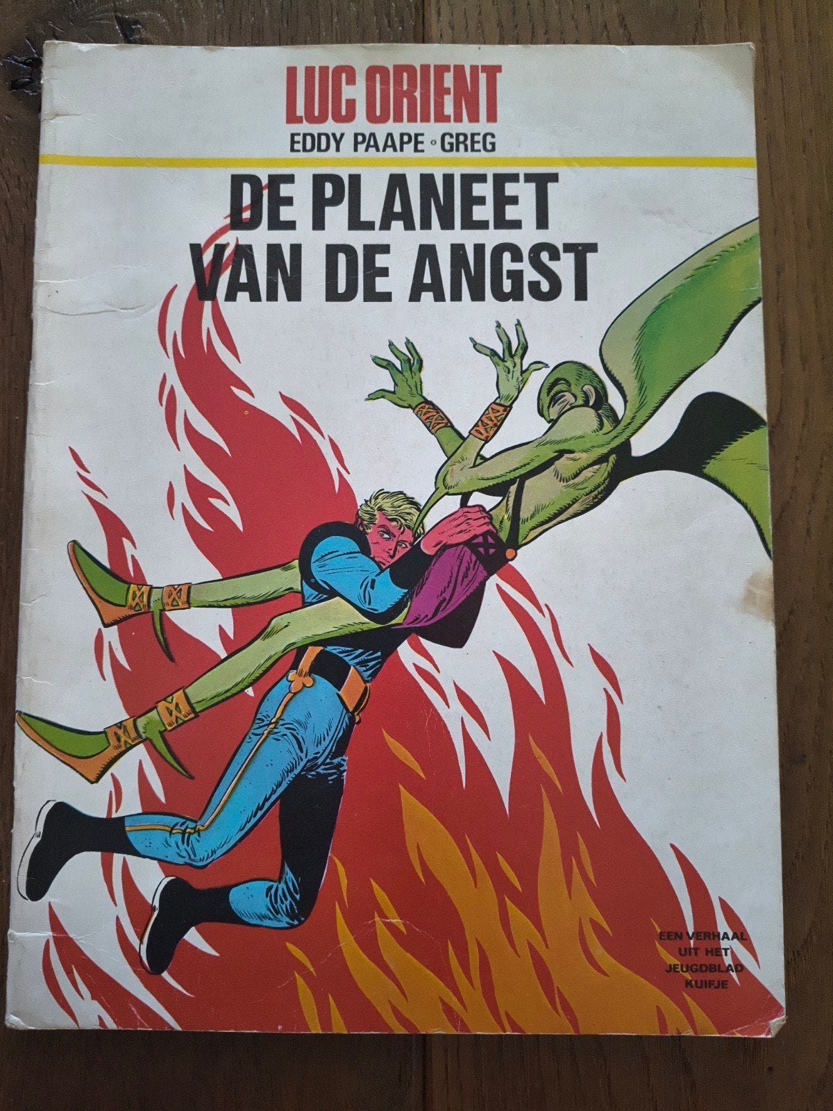 Luc Orient - De Planeet van de Angst (Kuifje), Eén stripboek, Ophalen of Verzenden, Gelezen, Eddy Paape, Greg