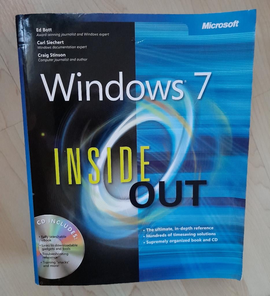 WINDOWS 7 INSIDE OUT door Ed Bott Inclusief CD, Ophalen of Verzenden, Zo goed als nieuw, Overige onderwerpen