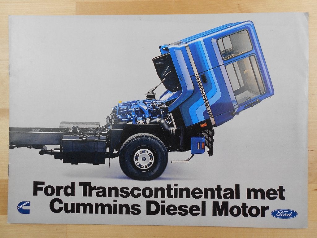 Ford Transcontinental Brochure 1979 – Cummins Motor, Gelezen, Ford, Ophalen of Verzenden, Ford