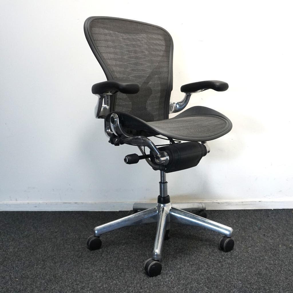 Herman Miller Aeron type B Bureaustoelen | Grafiet /, Gebruikt, Overige kleuren, -, -
