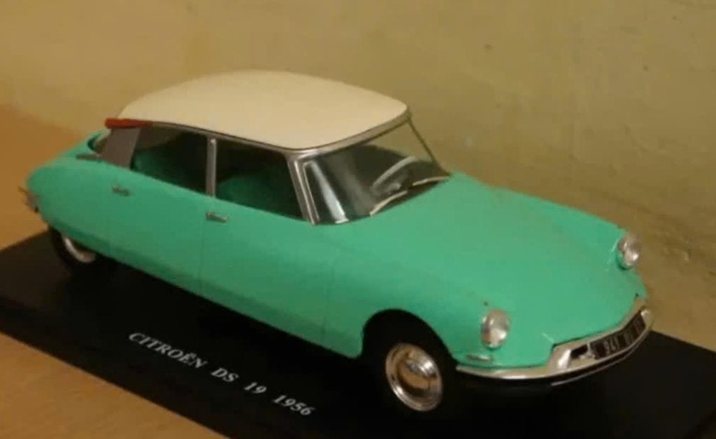 Citroen DS 19 gif groen AUTO VINTAGE schaal 1/24 nr. 60, Hobby en Vrije tijd, Modelauto's | 1:24, Ophalen of Verzenden, Nieuw