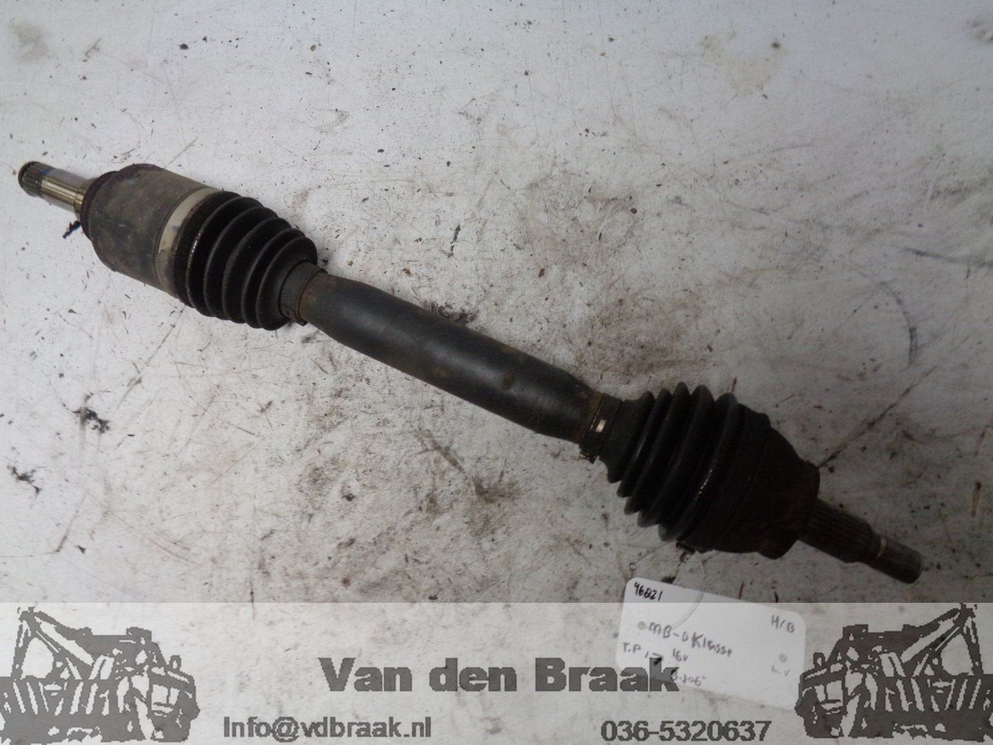 Mercedes Benz B-Klasse 1.7 16V 2005-2008 Aandrijfas links, Gebruikt, -, Herkomst onderdeel bekend, Ophalen of Verzenden