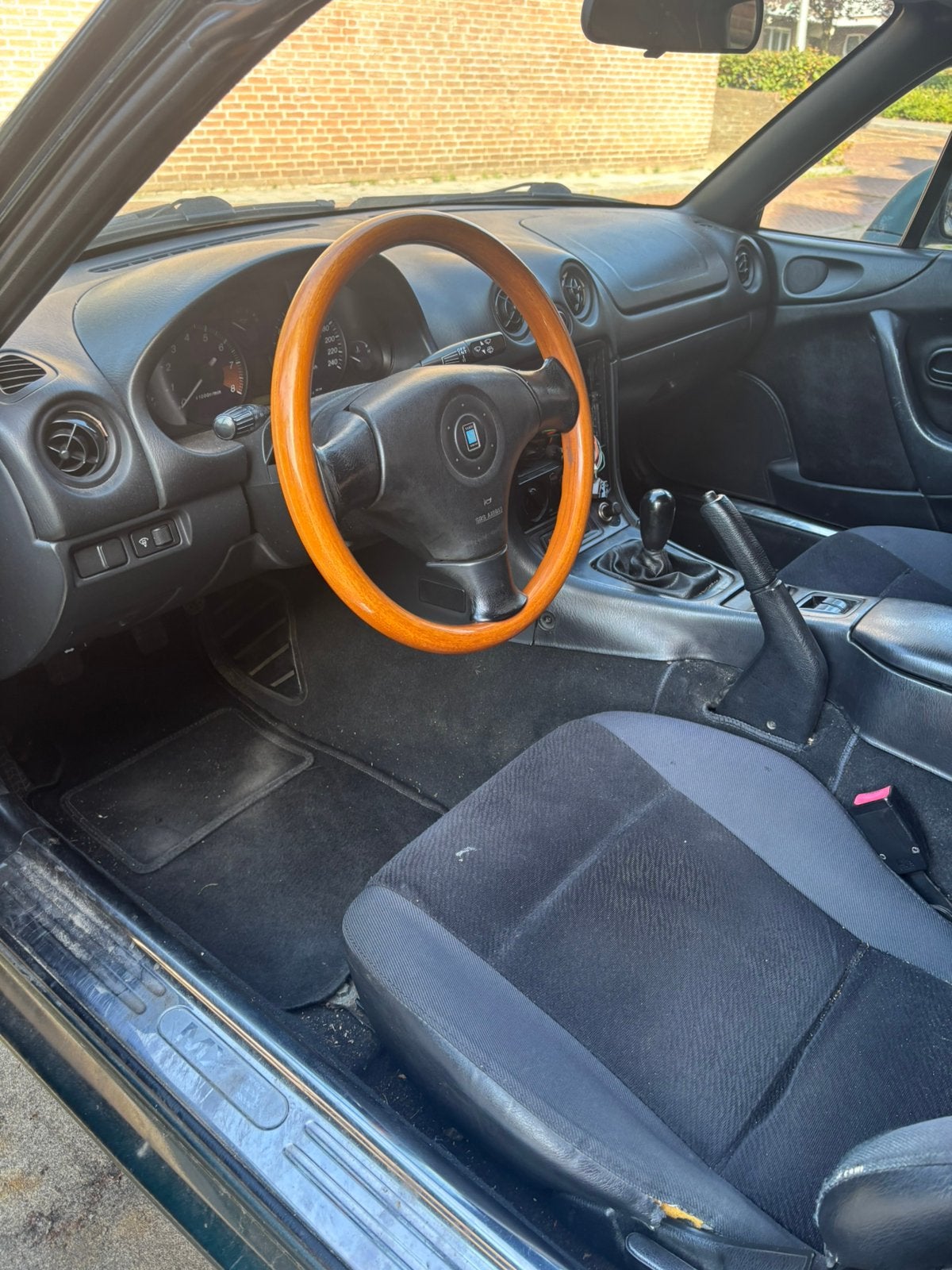 Mazda MX-5 Nardi Torino houten stuur + airbag, Auto-onderdelen, Ophalen of Verzenden, Mazda
