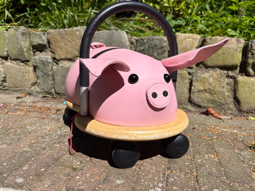 Wheely Bug Loopvoertuig Varken, Kinderen en Baby's, Speelgoed | Buiten | Voertuigen en Loopfietsen, Ophalen, Zo goed als nieuw