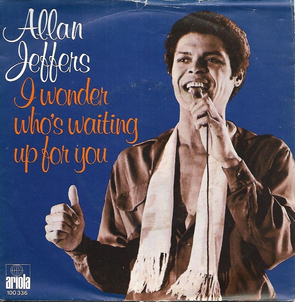 Allan Jeffers - I wonder who`s waiting up for you, Gebruikt, 7 inch, Single, Pop
