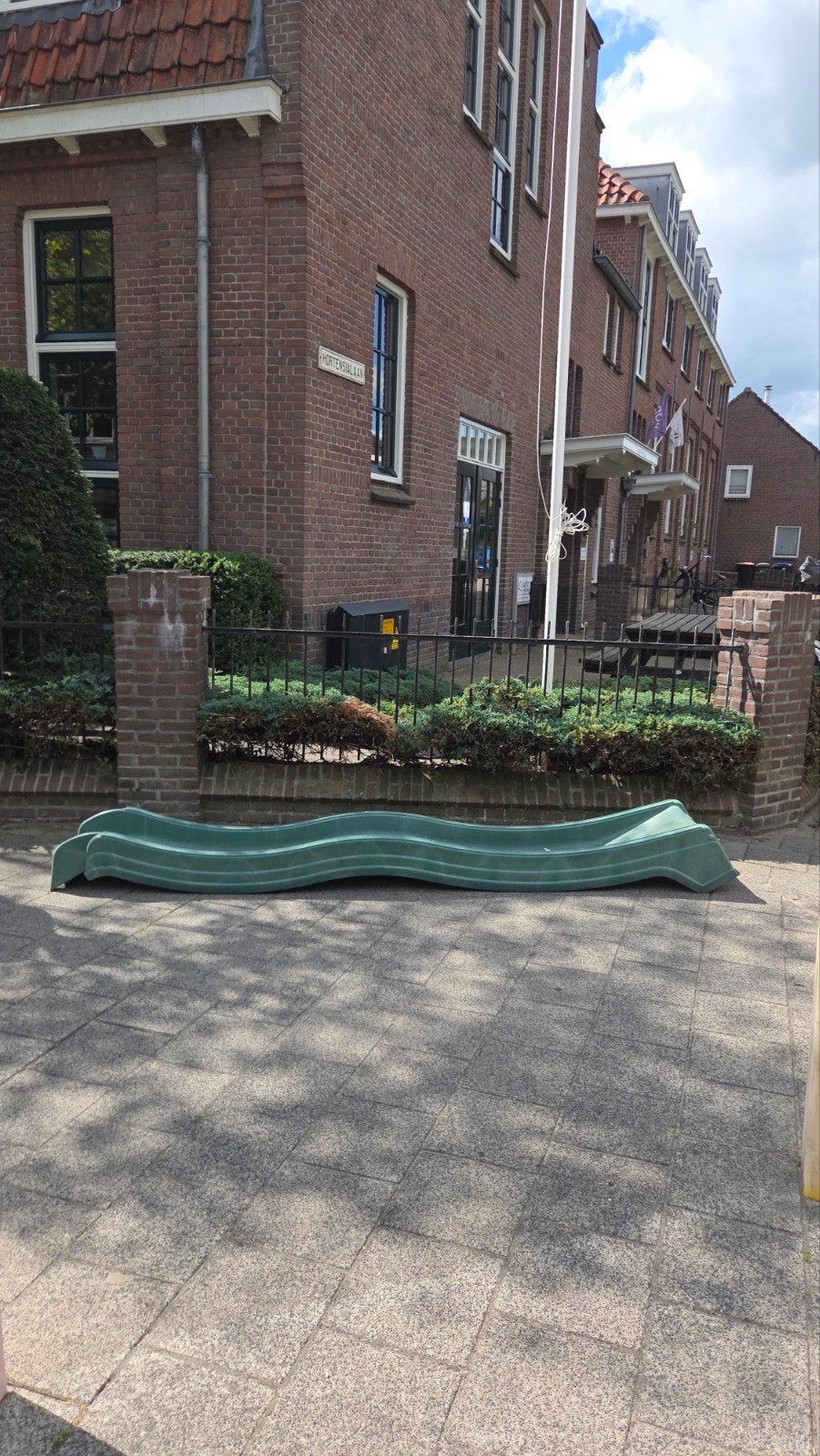 grote groene glijbaan voor de DIYer, Kinderen en Baby's, Speelgoed | Buiten | Speeltoestellen, Ophalen, Gebruikt, Glijbaan