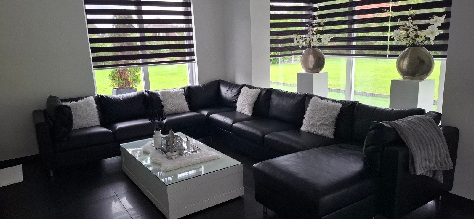 Luxe IKEA U-bank met 2 fauteuils en opbergruimte, Ophalen, 250 tot 300 cm, Hoekbank, Zo goed als nieuw