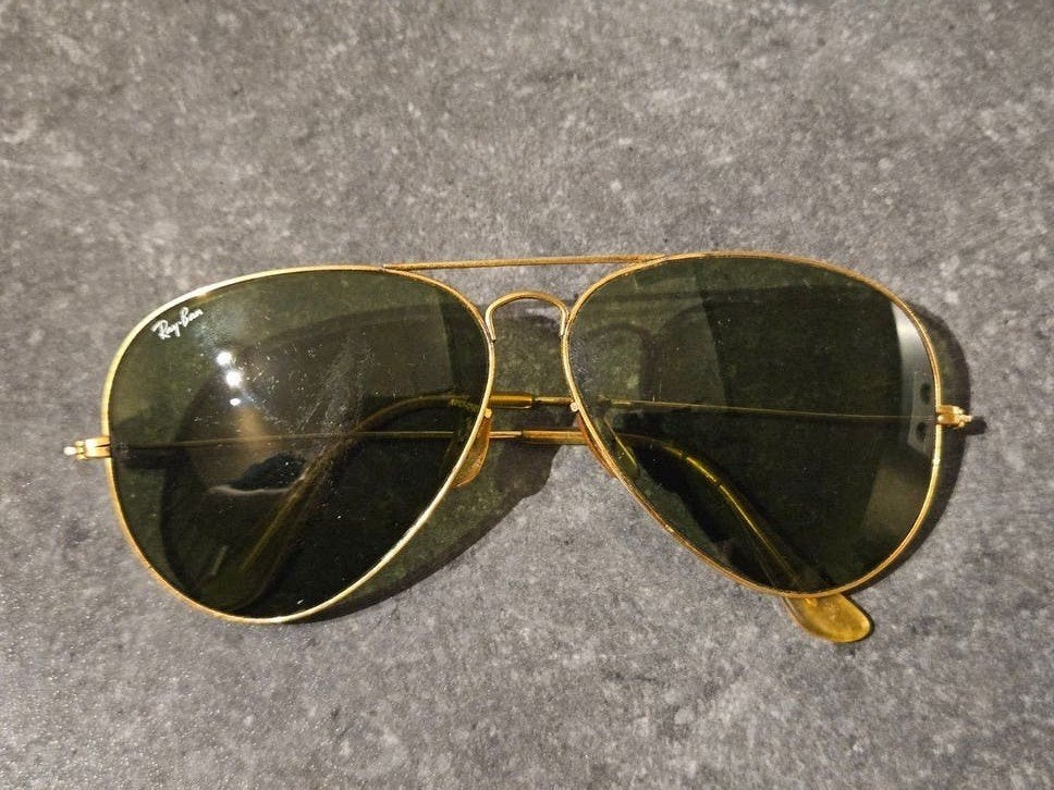 Vintage RayBan Ray-Ban Ray Ban zonnebril Aviator B&L USA, Gebruikt, Verzenden, Ray-Ban, Nvt