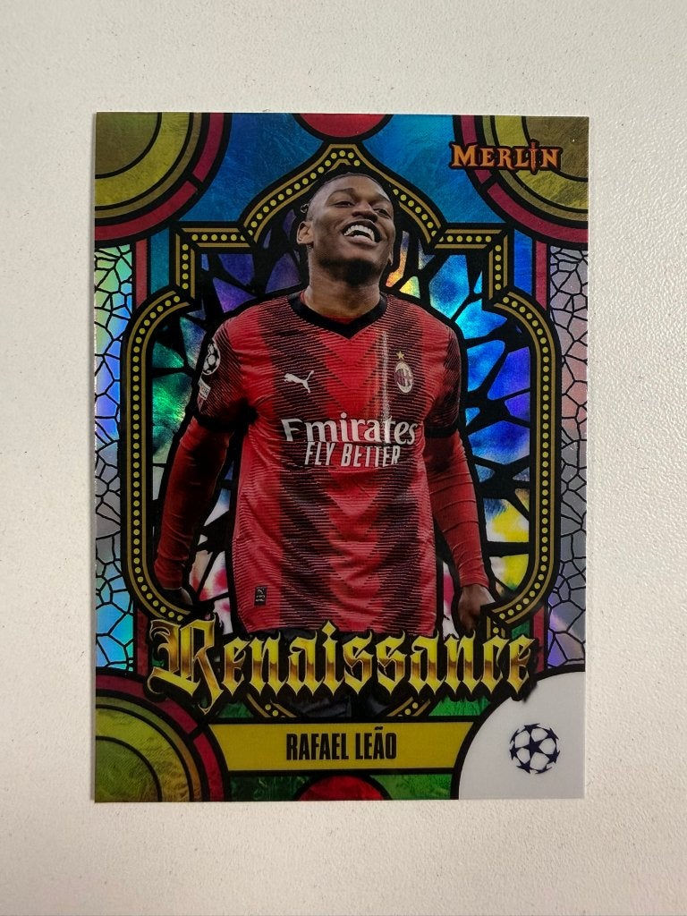 Rafael Leao Renaissance Topps Merlin 2023-24, Ophalen of Verzenden, Nieuw, Buitenlandse clubs, Poster, Plaatje of Sticker