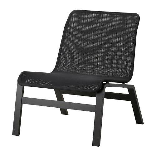 2x IKEA Nolmyra Lounge Stoellen Zwart Comfortabel & Modern, Ophalen, Gebruikt, Twee, Zwart