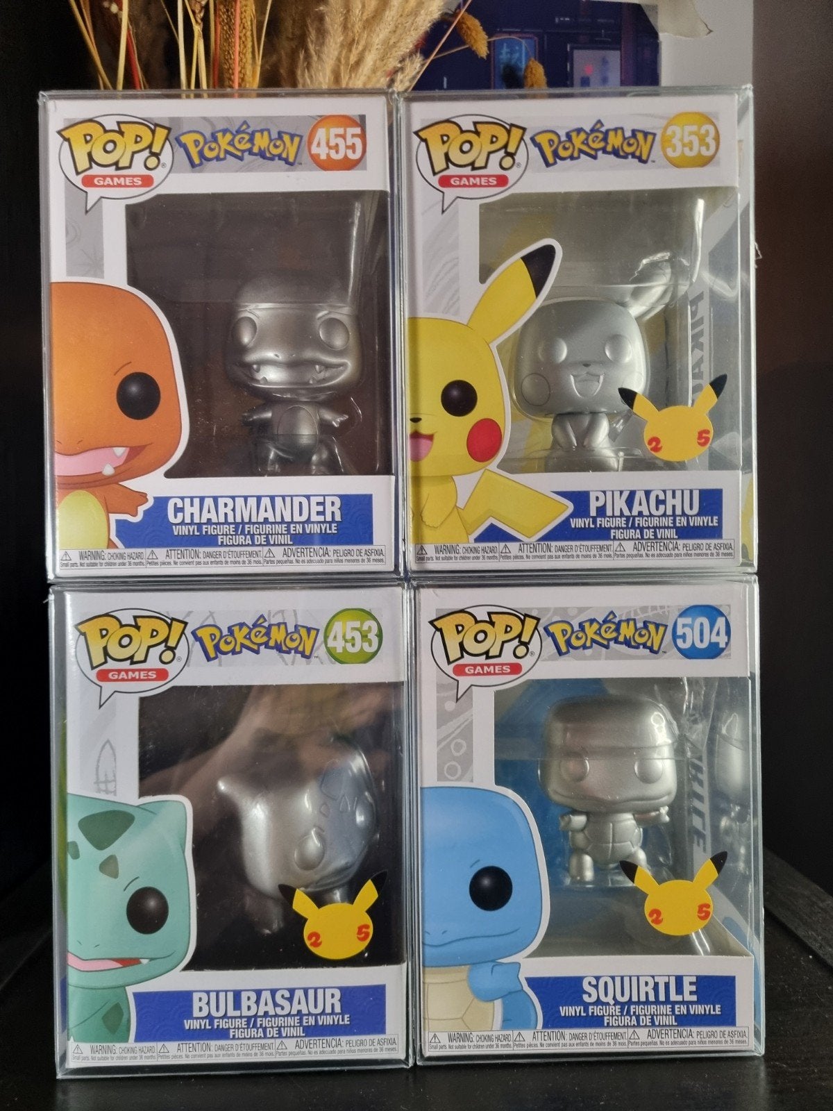 Funko Pop Pokémon 25th Anniversary Set + Protector Case, Ophalen of Verzenden, Zo goed als nieuw