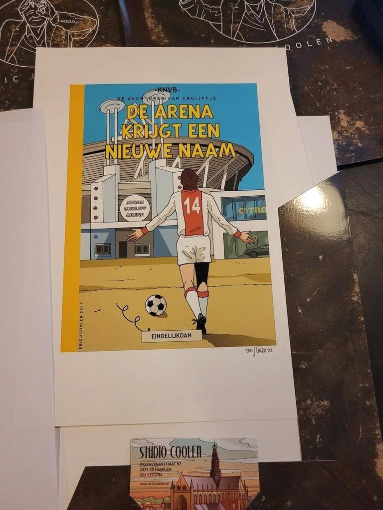 Getekende prenten van de Johan Cruijff Arena, Verzamelen, Onbekend, Nieuw, Ophalen of Verzenden, Onbekend