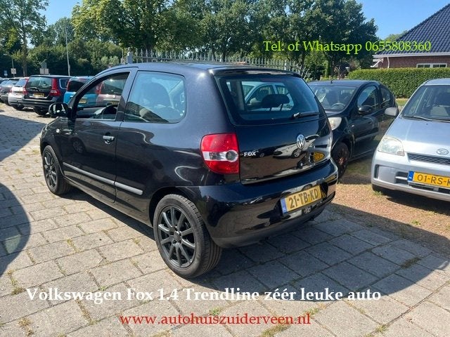 VOLKSWAGEN Fox 1.4 55KW Trendline Lm Velgen Leuke Auto, 4 cilinders, 4 stoelen, Metallic lak, Zwart