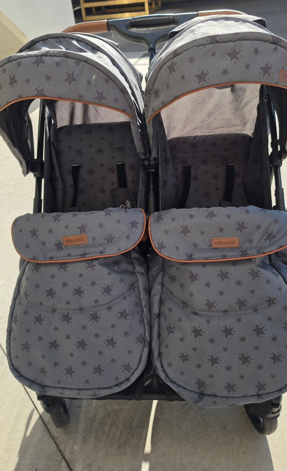 Chipolino Duo Buggy met Voetenzakken en Luiertas, Ophalen, Gebruikt, Overige merken, Duomodel