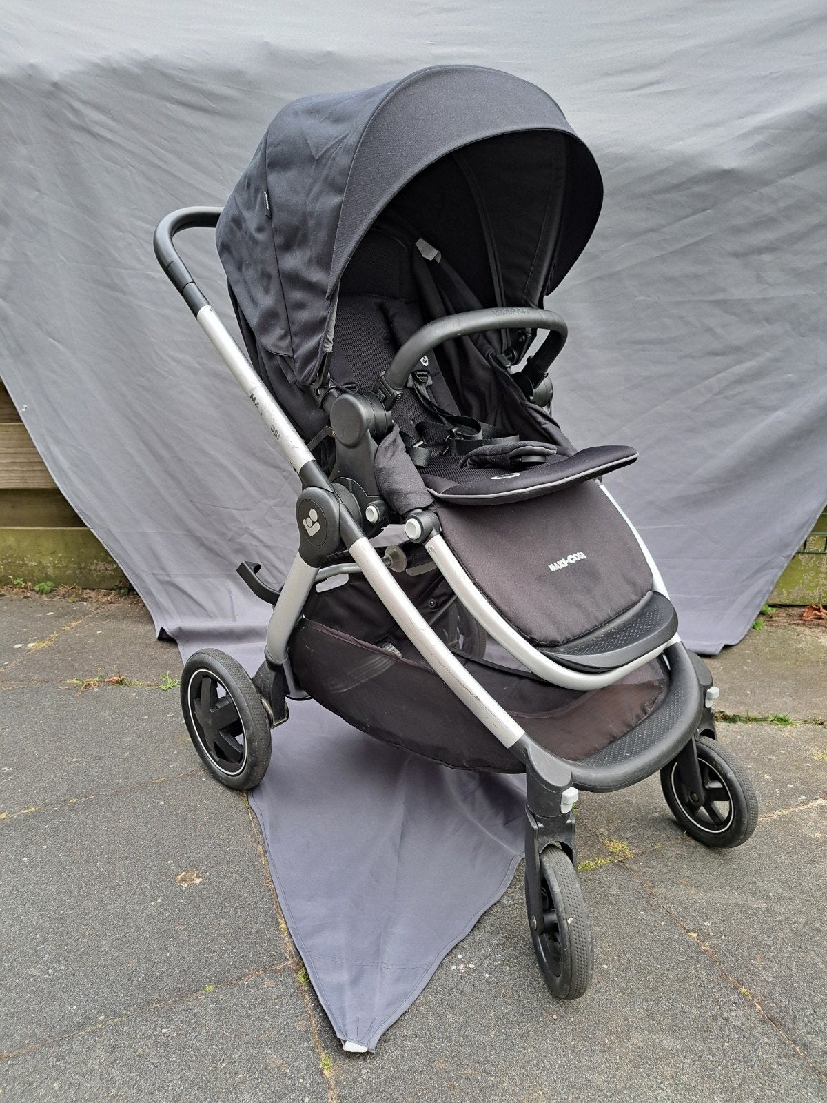 Maxi-Cosi Adorra 2 kinderwagen/buggy zwart, Ophalen, Gebruikt, Maxi-Cosi, Verstelbare rugleuning