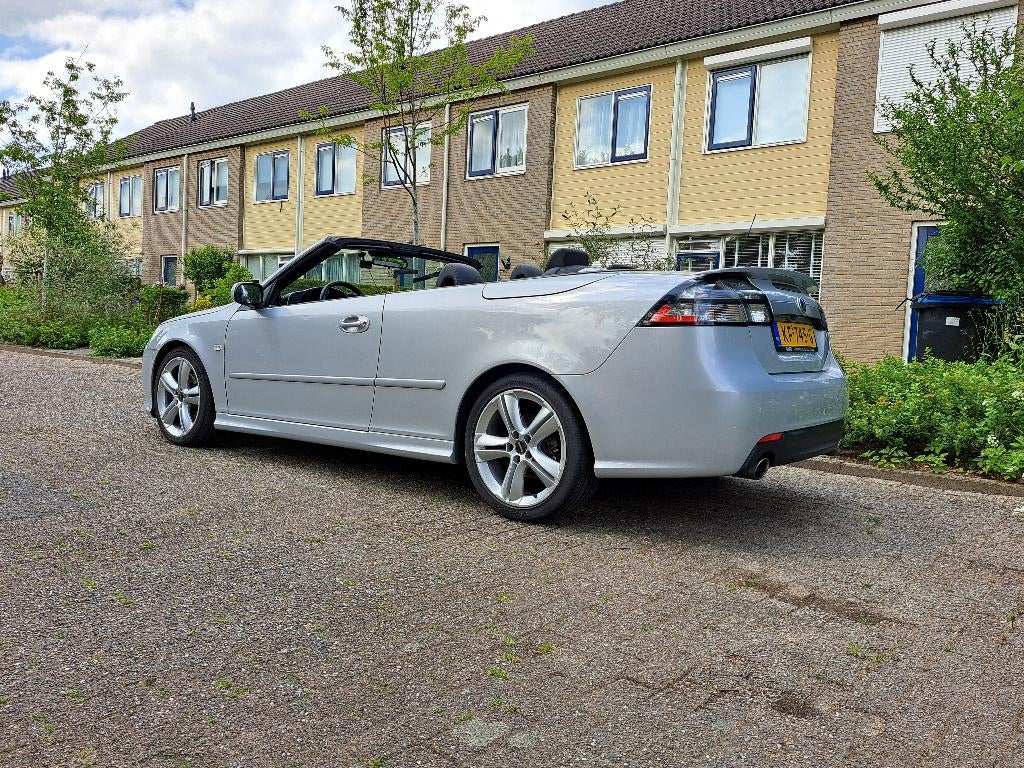 Saab 2008 Cabrio, 2.0L, aero automaat, grijs metallic, Auto's, Saab, 1998 cc, 1610 kg, Zwart, 4 cilinders