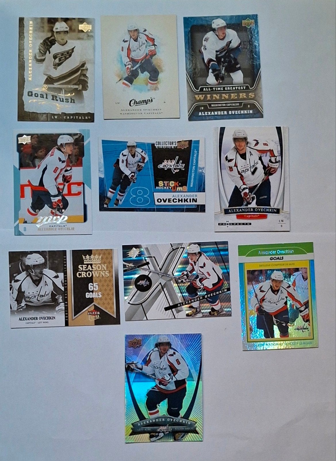 NHL a great mix of cards Alexander Ovechkin x 10, Ophalen of Verzenden