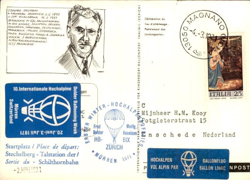 Italië - Luchtpost - 1971, Verzenden, Envelop
