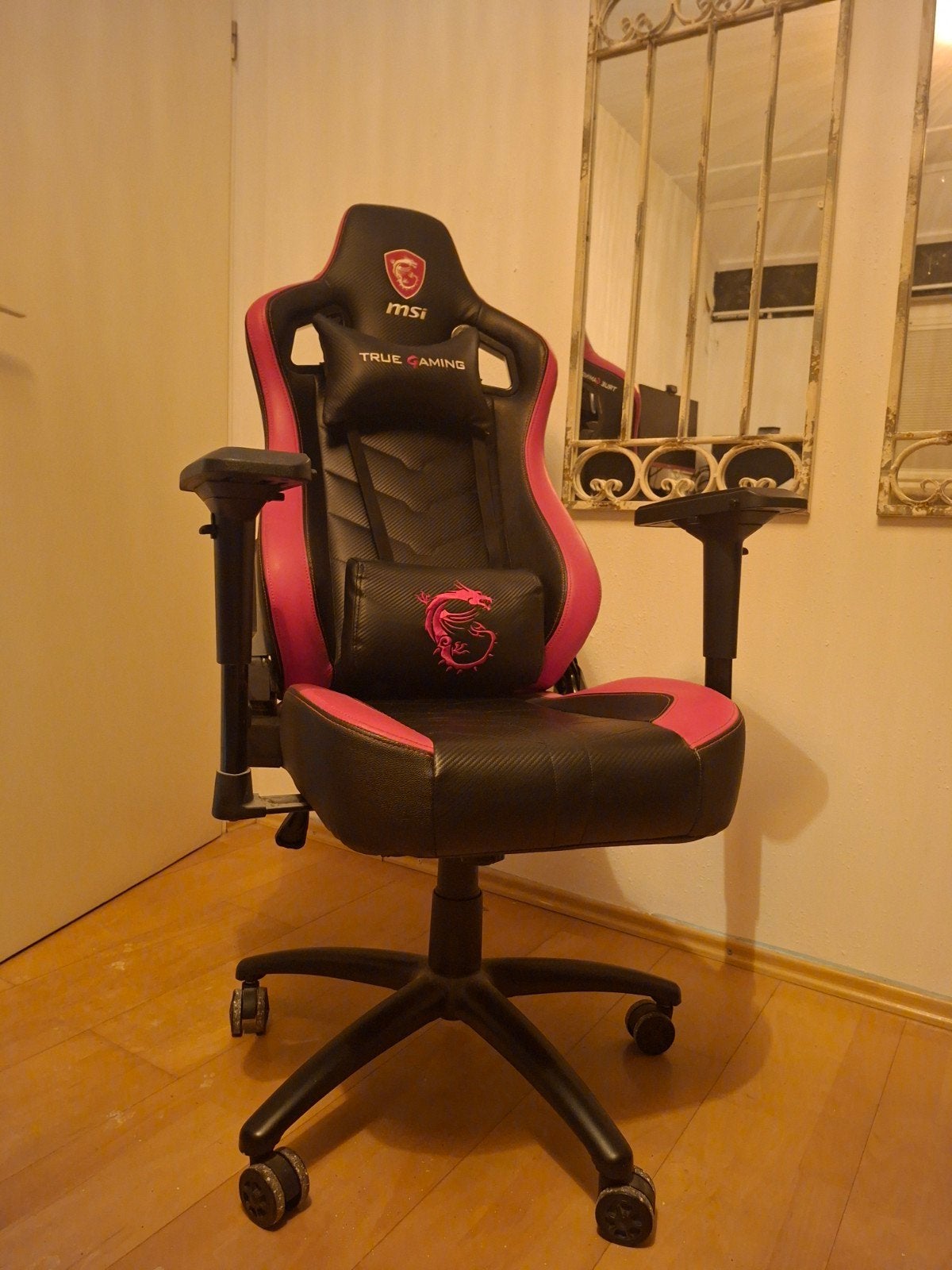 MSI Gaming Stoel MAG CH110, Gebruikt, Zwart, Ophalen of Verzenden, Bureaustoel