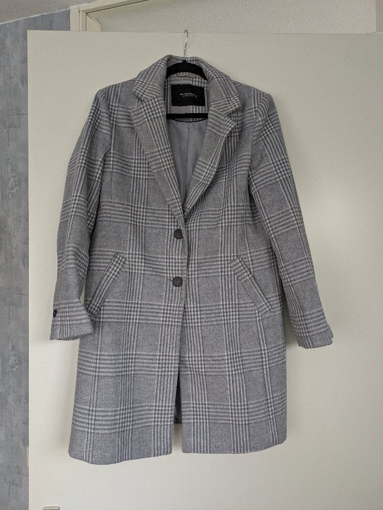 Tussenjas Yessica grijs geruit maat 40, Kleding | Dames, Maat 38/40 (M), Verzenden, Yessica, Zo goed als nieuw