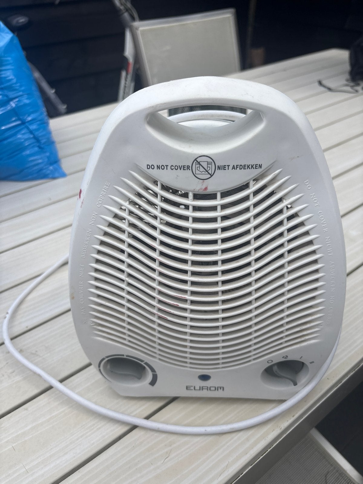 Eurom Ventilatorkachel - Compact en Krachtig, Ophalen, Gebruikt, Tafel- of Grondventilator, Verwarmen
