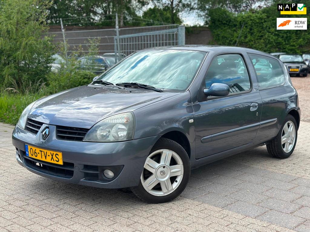 Renault Clio 1.2-16V Campus Airco Elektrische ramen Laag KM, Auto's, Renault, Voorwielaandrijving, Gebruikt, Blauw, Origineel Nederlands