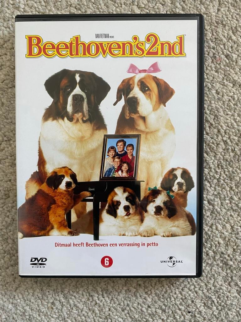 Beethoven's 2nd DVD, Ophalen of Verzenden, Zo goed als nieuw, Dieren, Vanaf 6 jaar