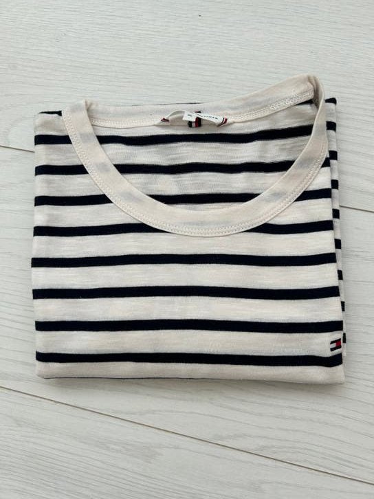 Tommy Hilfiger dames T-shirt XL gestreept, Blauw, Maat 46/48 (XL) of groter, Ophalen of Verzenden, Zo goed als nieuw