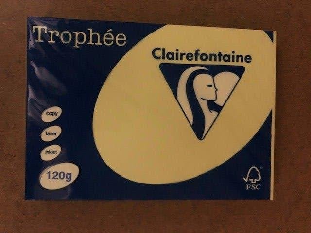 Trophée geel kopieerpapier 120 grams, 250 vel, Ophalen of Verzenden, Nieuw
