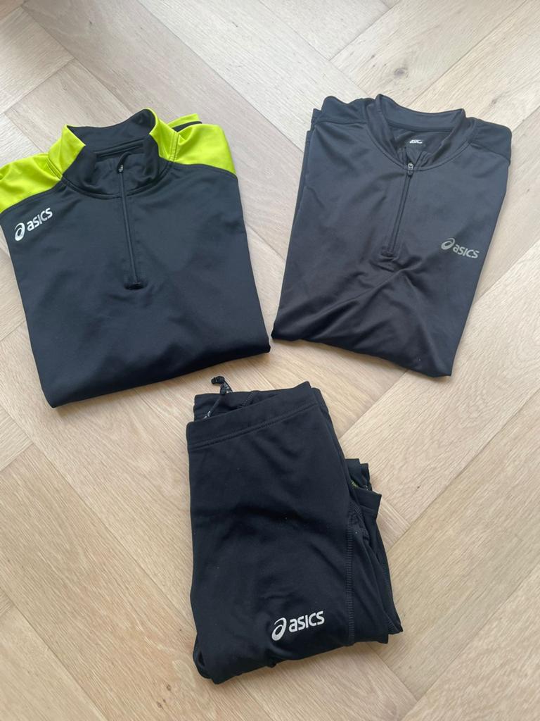 Asics hardloopkleding, Sport en Fitness, Loopsport en Atletiek, Ophalen of Verzenden, Zo goed als nieuw, Kleding, Hardlopen
