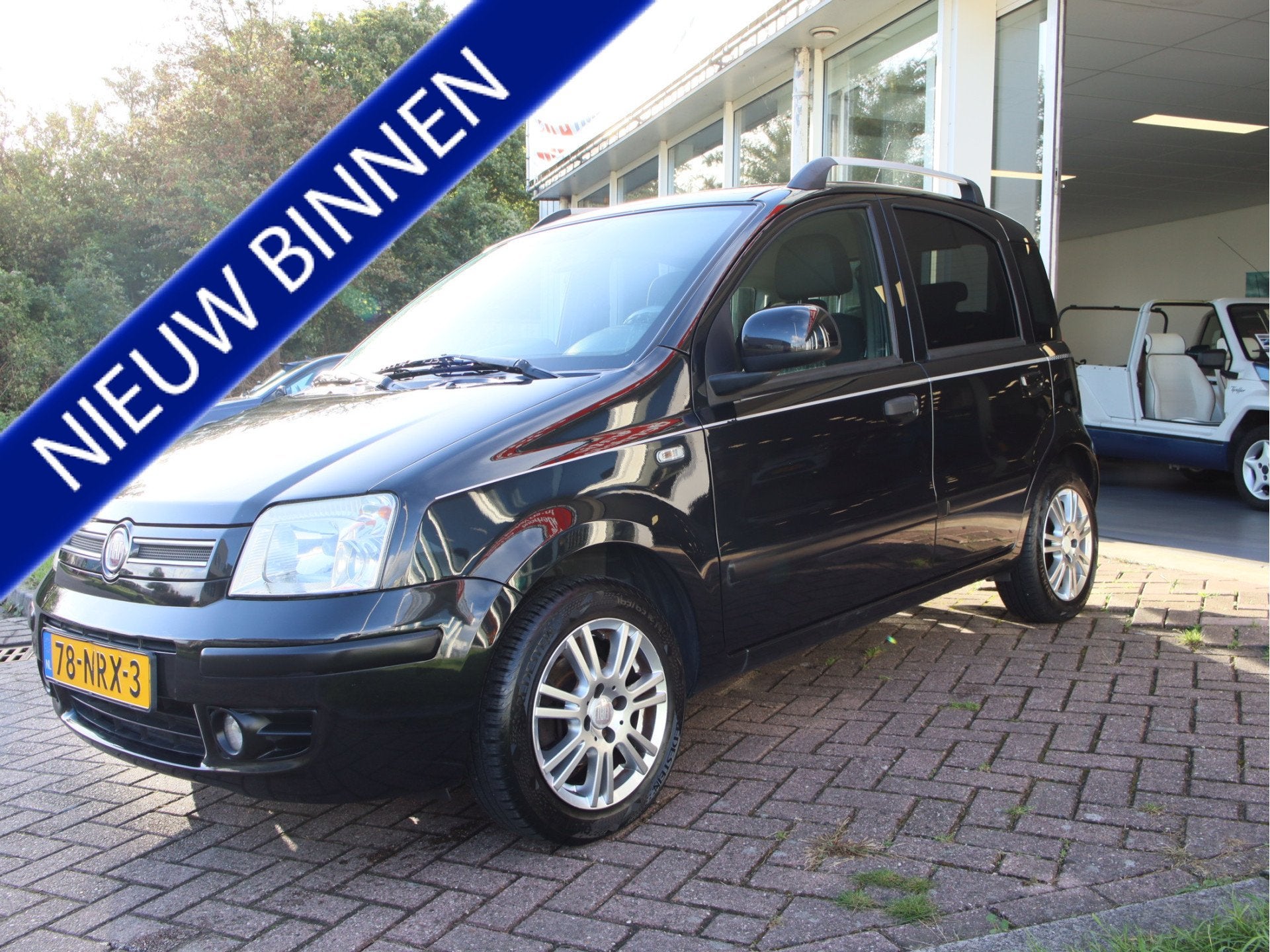 Fiat Panda 1.2 Sempre Nette Auto! (bj 2010), Auto's, Euro 5, Stof, Gebruikt, Zwart