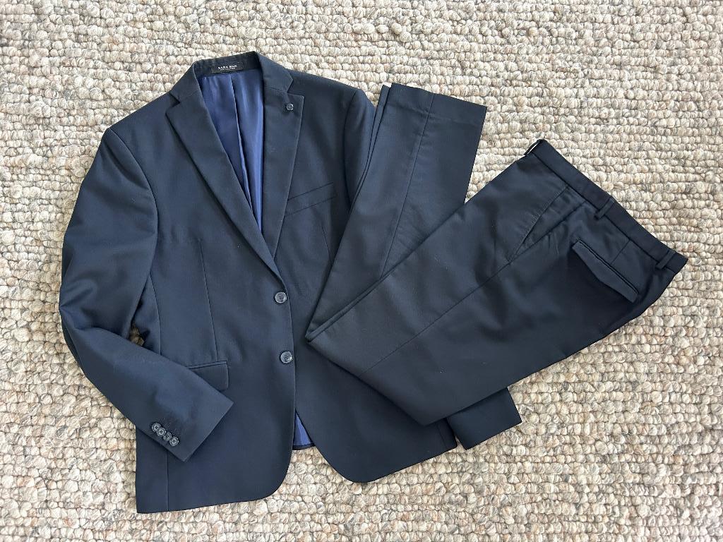 Donkerblauw ZARA man pak maat 48, Kleding | Heren, Ophalen of Verzenden, Zara Man, Gedragen, Maat 48/50 (M)