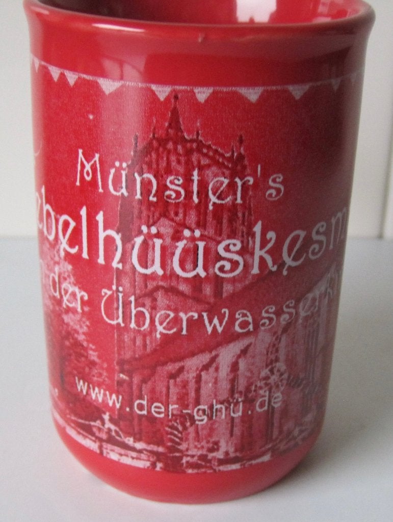 Glühwein beker uit Münster, Overige typen, Ophalen of Verzenden, Zo goed als nieuw, Overige stijlen