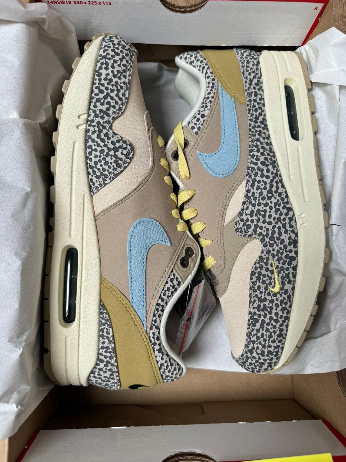 Nike Air Max 1 Cobblestone DS maat 44, Overige kleuren, Nieuw, Ophalen of Verzenden, Sneakers of Gympen