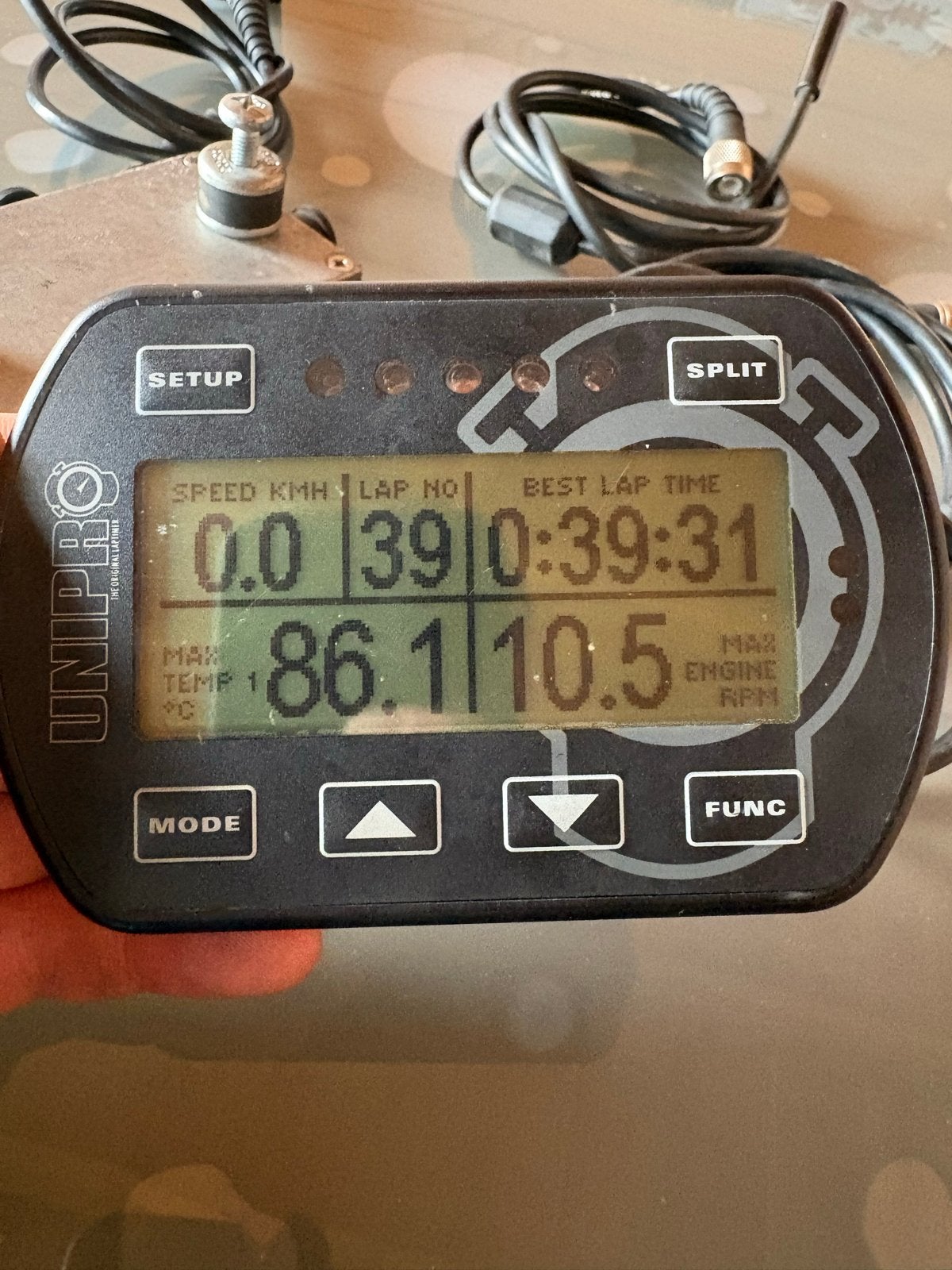 UNIPRO 6003 Laptimer met GPS en sensoren, Ophalen of Verzenden, Gebruikt, Onderdelen Kart