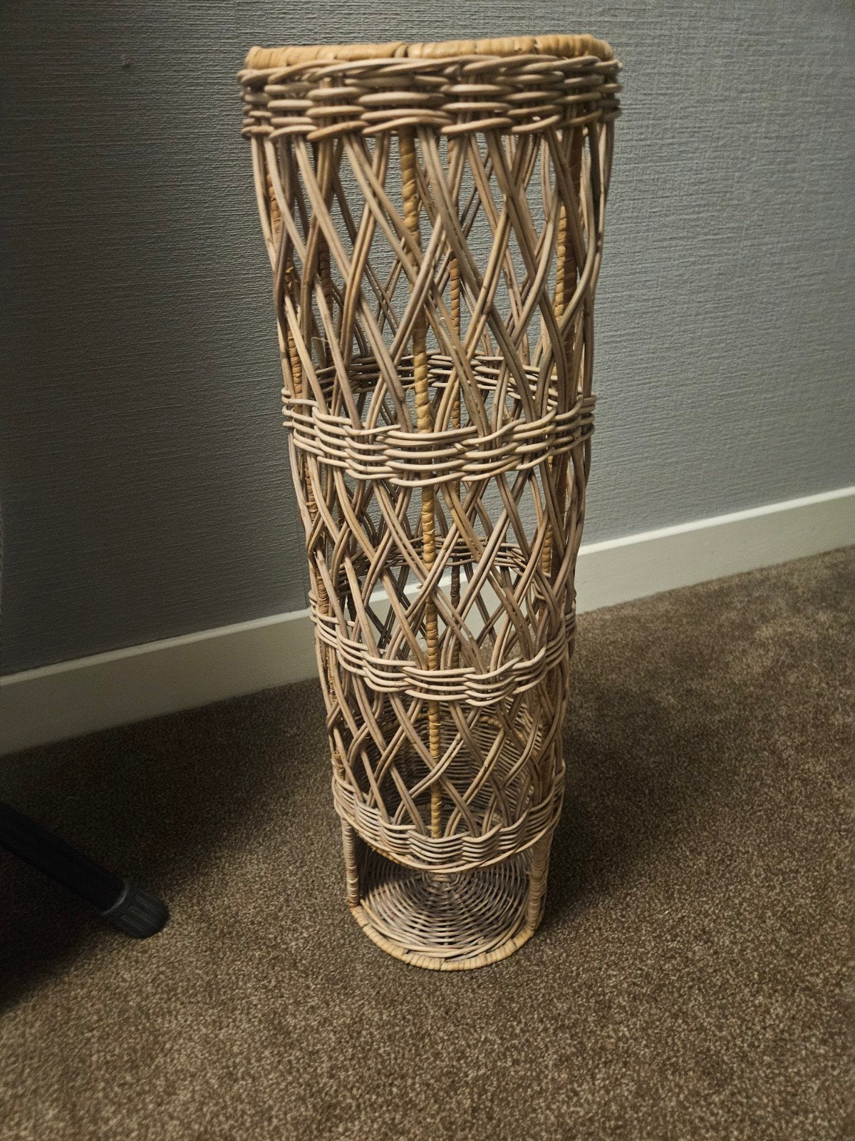Rieten toiletrolhouder - Landelijke stijl, Ophalen of Verzenden, Natuurlijk materiaal, Bruin, Landelijk