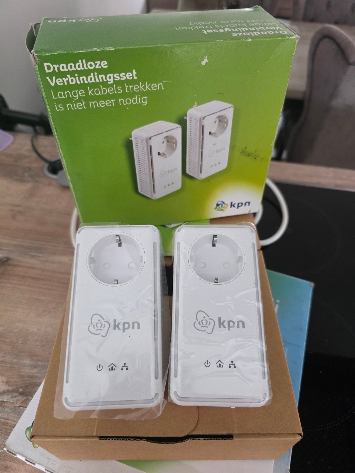 KPN Draadloze Verbindingsset - Powerline Adapters, Computers en Software, Ophalen of Verzenden, Zo goed als nieuw, KPN