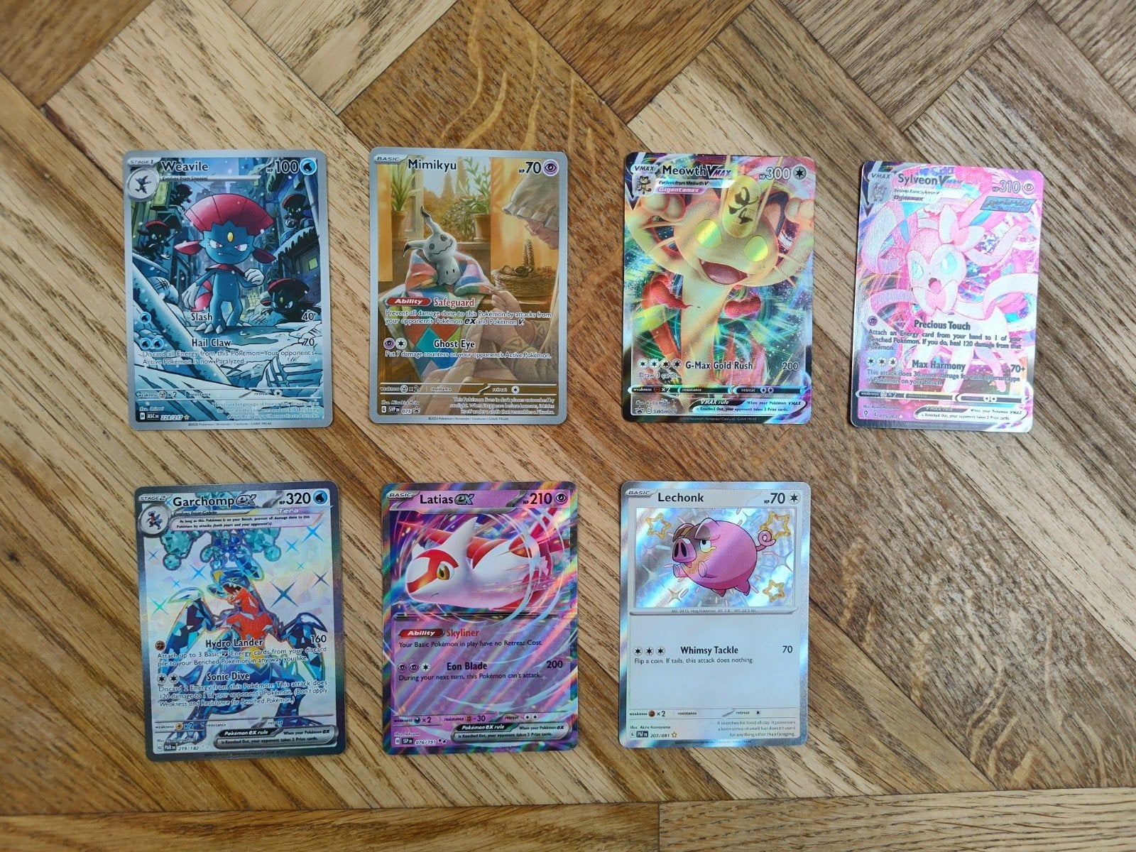 Partij zeldzame pokemon kaarten, Ophalen of Verzenden, Meerdere kaarten, Foil