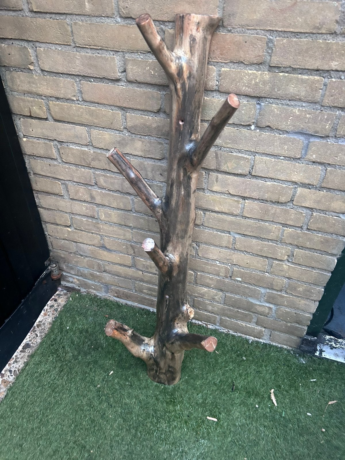 Boomstam kapstok, Huis en Inrichting, Woonaccessoires | Kapstokken, Zo goed als nieuw, Minder dan 100 cm, Hout, Ophalen