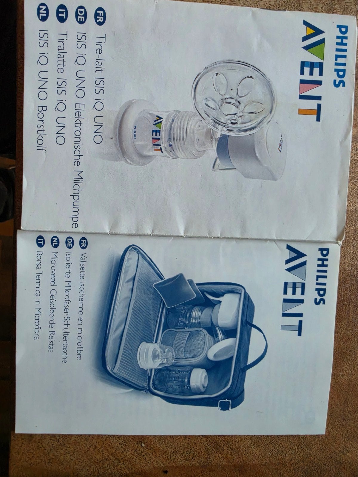 Philips Avent enkele elektrische/handkolf (2 sets), Ophalen of Verzenden, Gebruikt