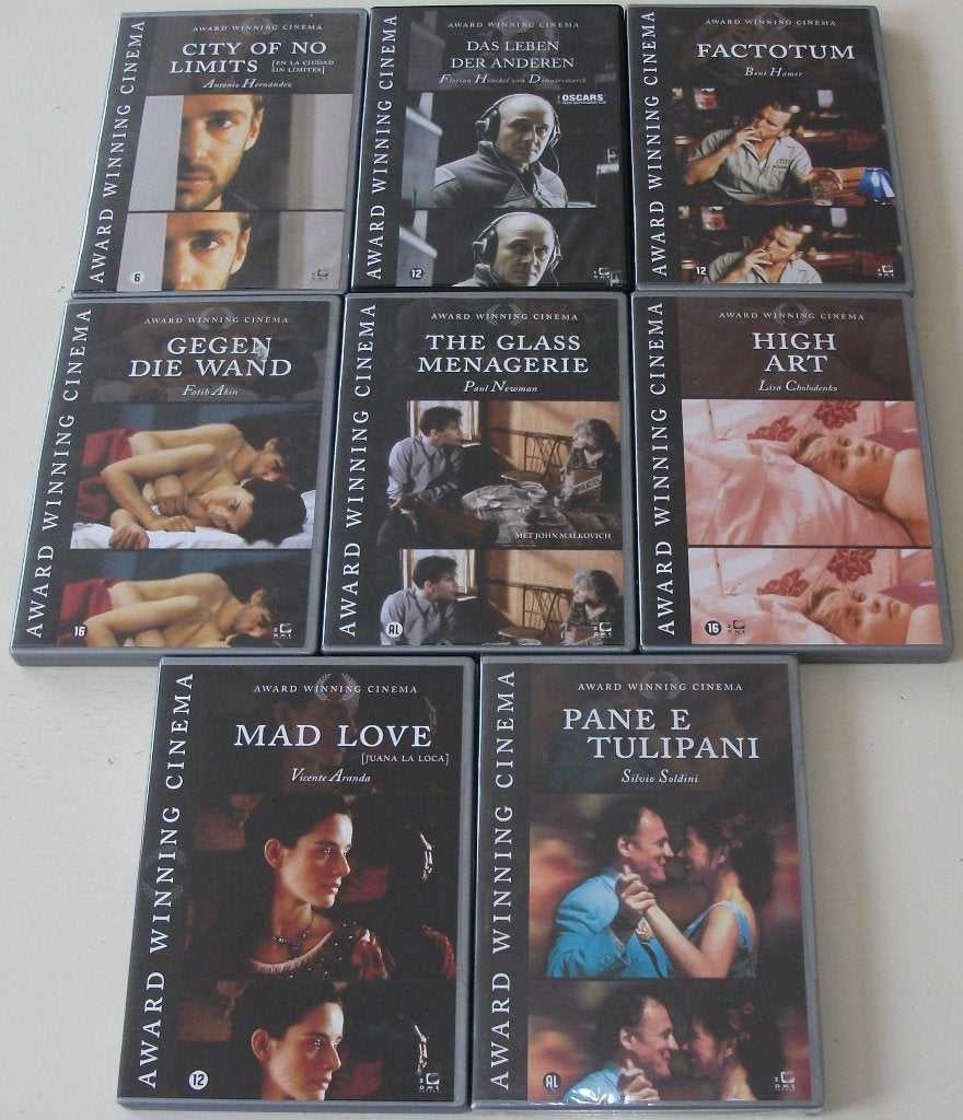 Dvd *** AWARD WINNING CINEMA *** 8 stuks, Overige gebieden, Ophalen of Verzenden, Zo goed als nieuw, Alle leeftijden