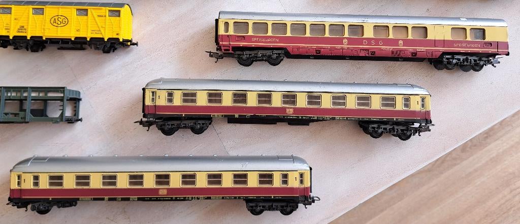 lima DB personenrijtuigen + speisenwagen, Hobby en Vrije tijd, Modeltreinen | H0, Ophalen, Gebruikt, Gelijkstroom, Wagon