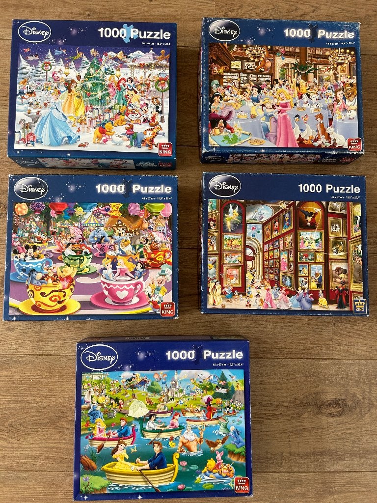 Puzzels Disney 1000 stukken, Ophalen of Verzenden, Meer dan 50 stukjes, Zo goed als nieuw, 6 jaar of ouder