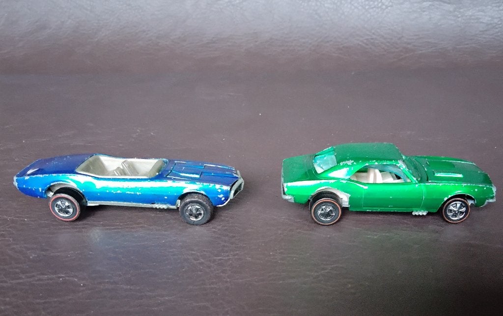 Vintage 1967 Redline Hot Wheels Camaro Pontiac Firebird, Ophalen of Verzenden, Gebruikt, Auto, Overige merken