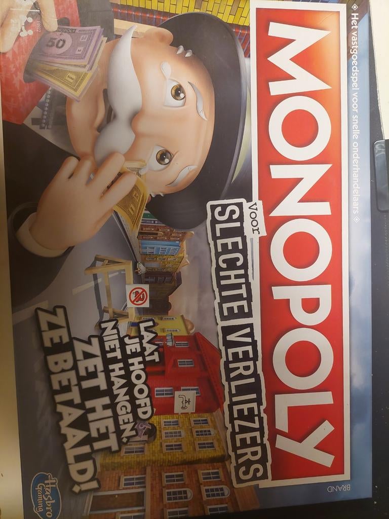 Monopoly voor Slechte Verliezers, Hobby en Vrije tijd, Gezelschapsspellen | Bordspellen, Ophalen of Verzenden